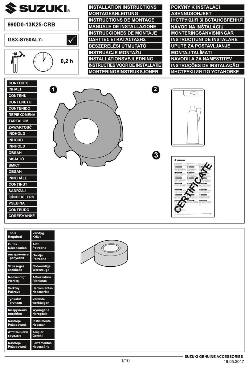 Suzuki 990D0-13K25-CRB User manual