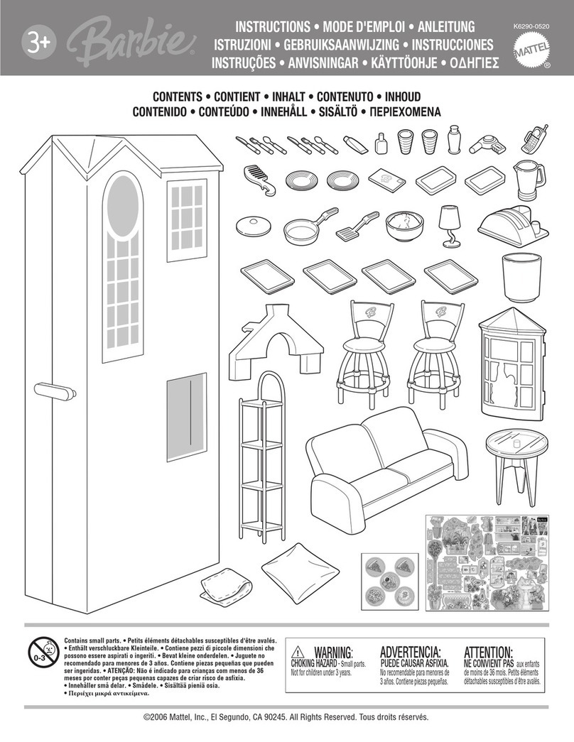 Mattel Barbie K6290 instructions
