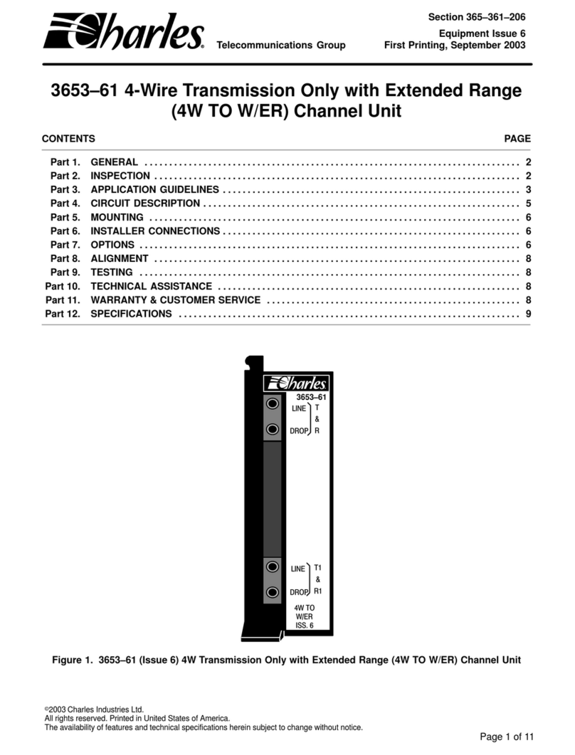 Charles 3653-61 manual
