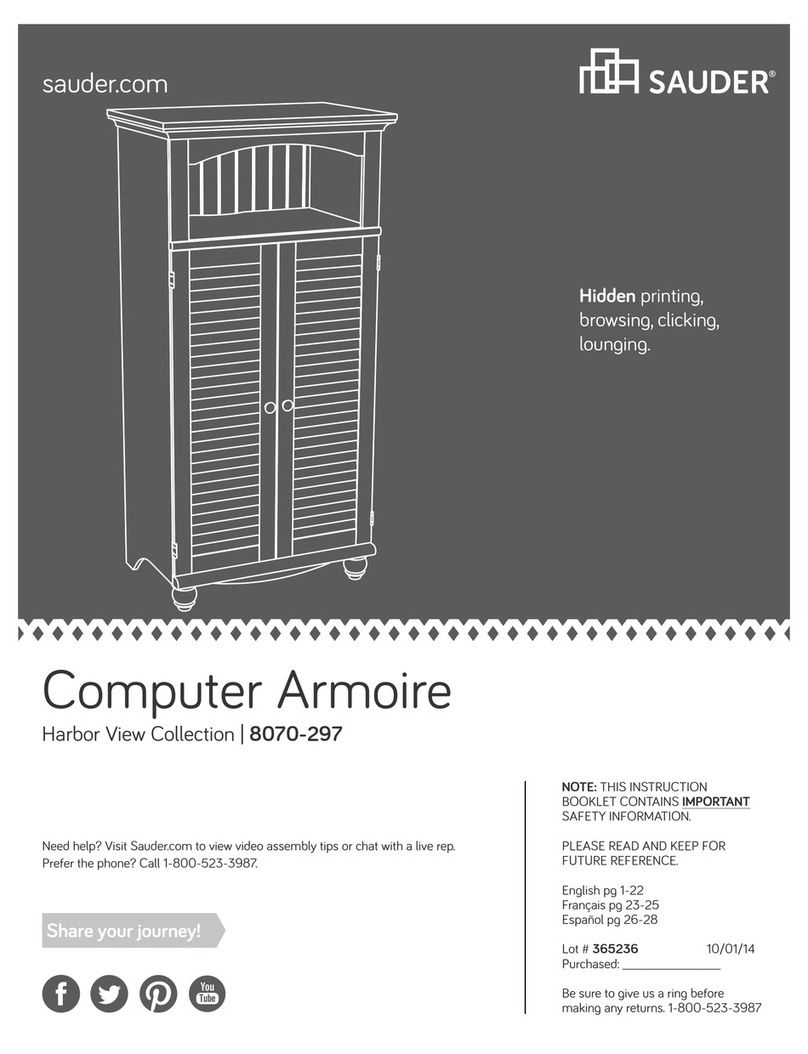 Sauder Harbor View 8070-297 User manual