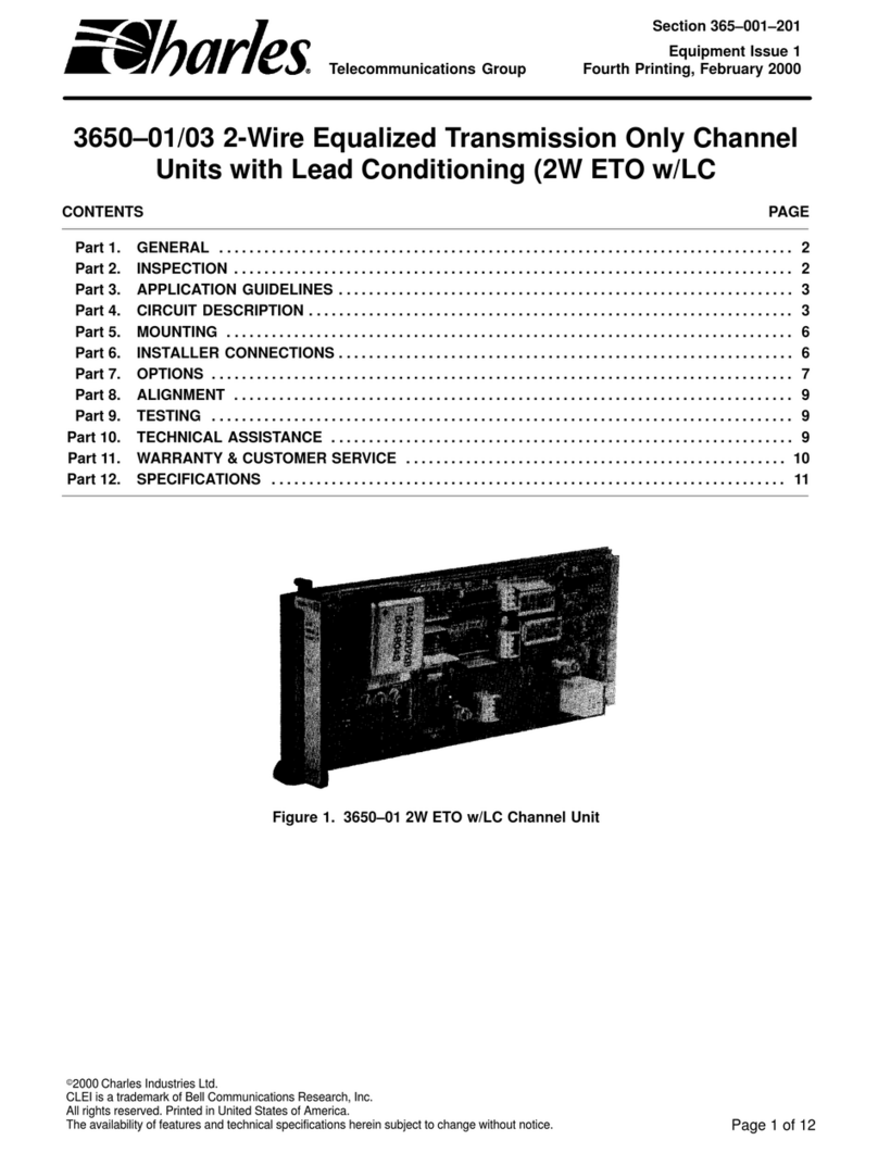 Charles 3650-01 manual
