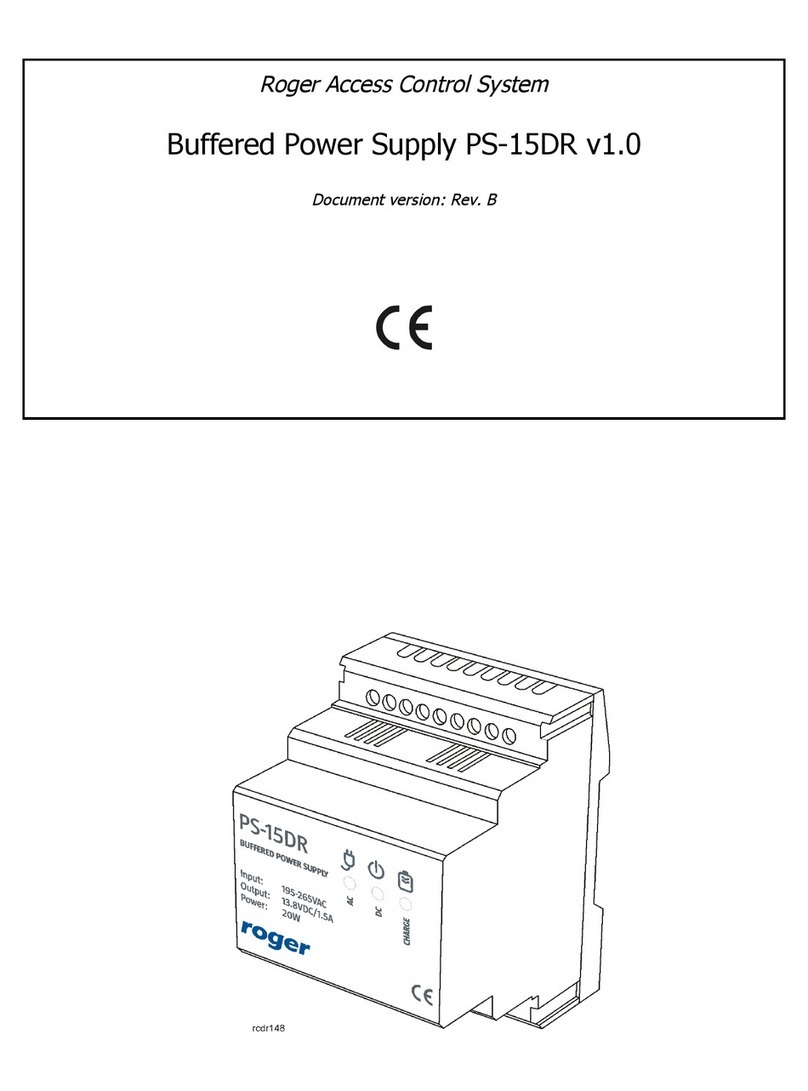 Roger PS-15DR User manual