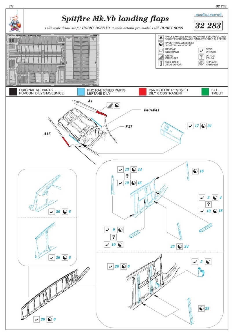 Eduard Spitfire Mk.Vb landing flaps quick start guide