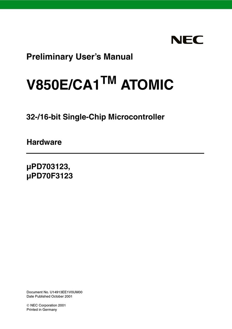 NEC V850E/CA1 ATOMIC User manual