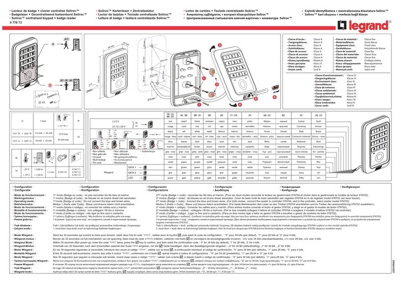 LEGRAND Soliroc 0 778 73 manual