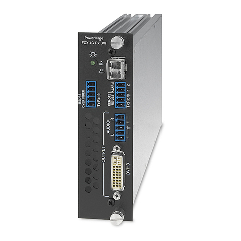 Extron electronics PowerCage FOX 4G Tx VGA User manual