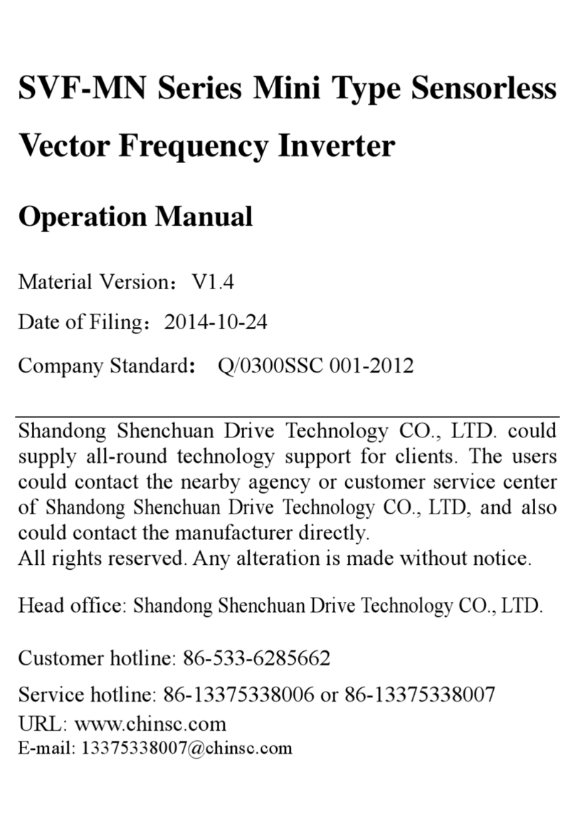 CHINSC ELECTRIC SVF-MN Series Operation manual
