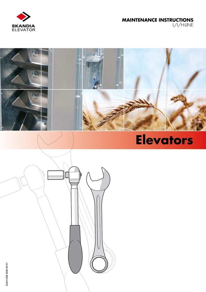 Skandia Elevator SE 140 Maintenance instructions