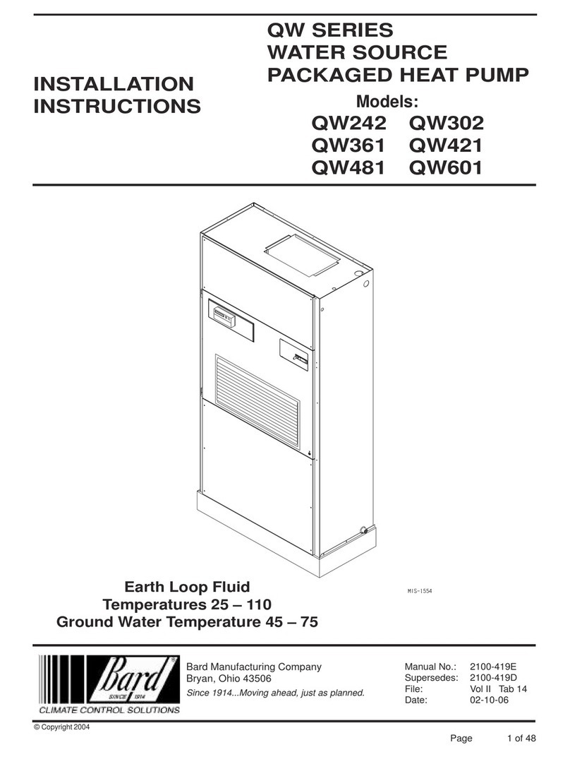 Bard QW242 installation instructions