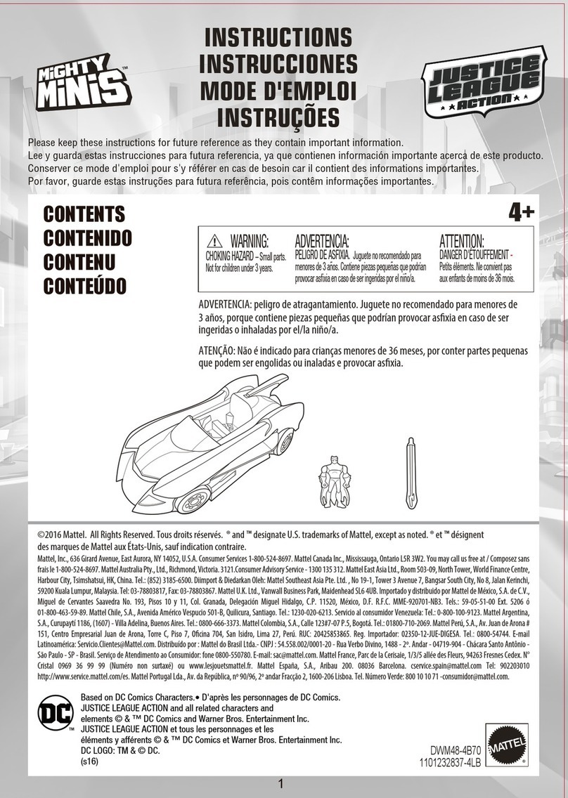 Mattel MIGHTY MINIS JUSTICE LEAGUE ACTION... User manual Mattel MIGHTY MINIS JUSTICE LEAGUE ACTION... User manual