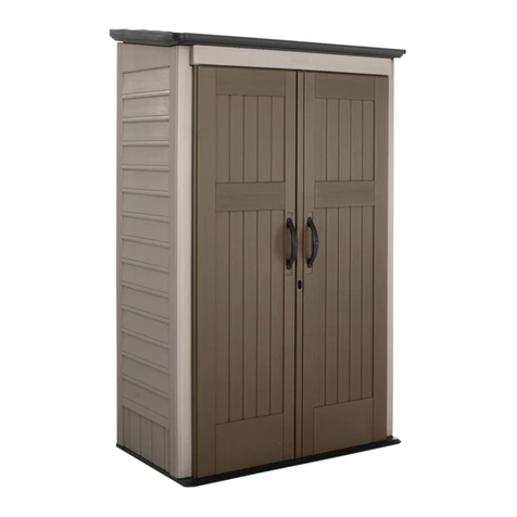 Rubbermaid LARGE VERTICAL STORAGE SHED User manual Rubbermaid LARGE VERTICAL STORAGE SHED User manual