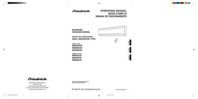 Friedrich MW24C3F operating manual