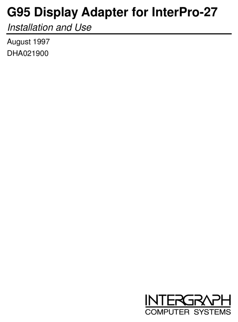 Intergraph G95 Installation & use