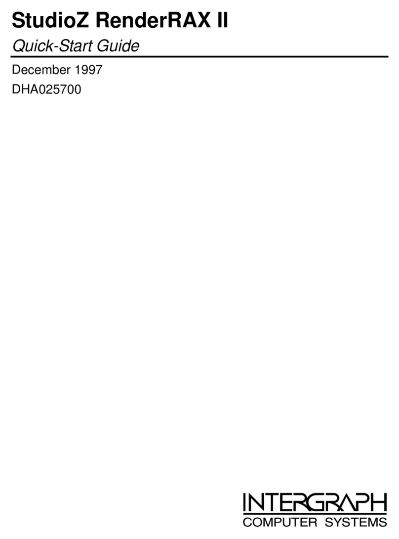 Intergraph StudioZ RenderRAX II User manual