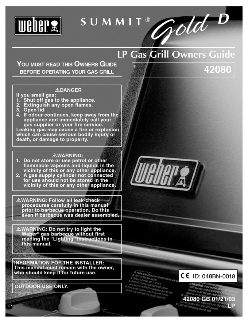 Weber Summit Gold D 42080 User manual