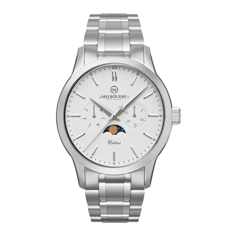 Melbourne COLLINS MOONPHASE QUARTZ Owner's handbook