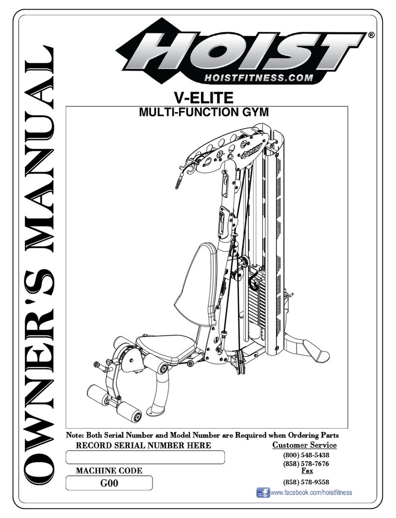 Hoist Fitness V-ELITE owner's manual