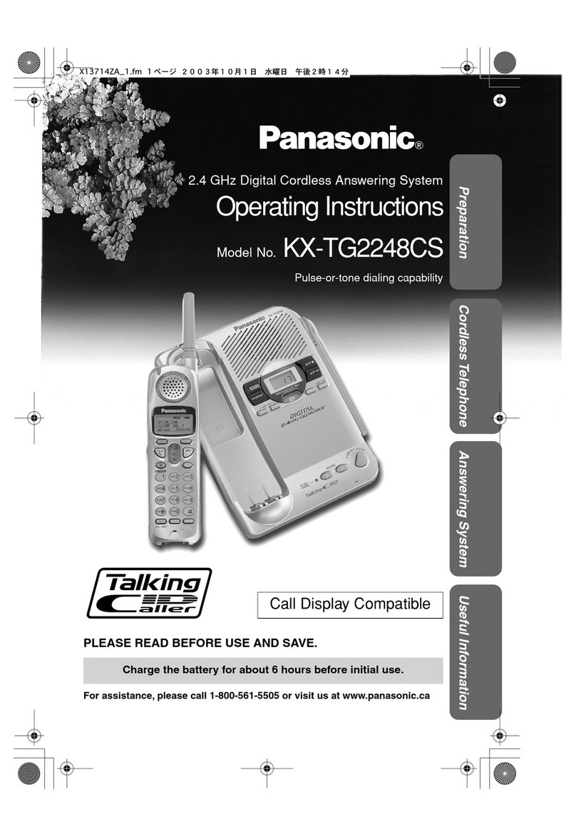 Panasonic KX-tg2248CS User manual