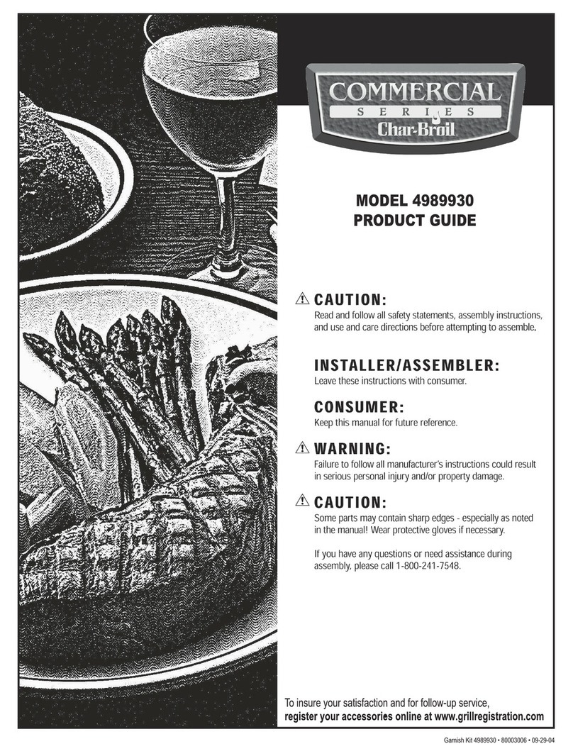 Char-Broil 4989930 User manual
