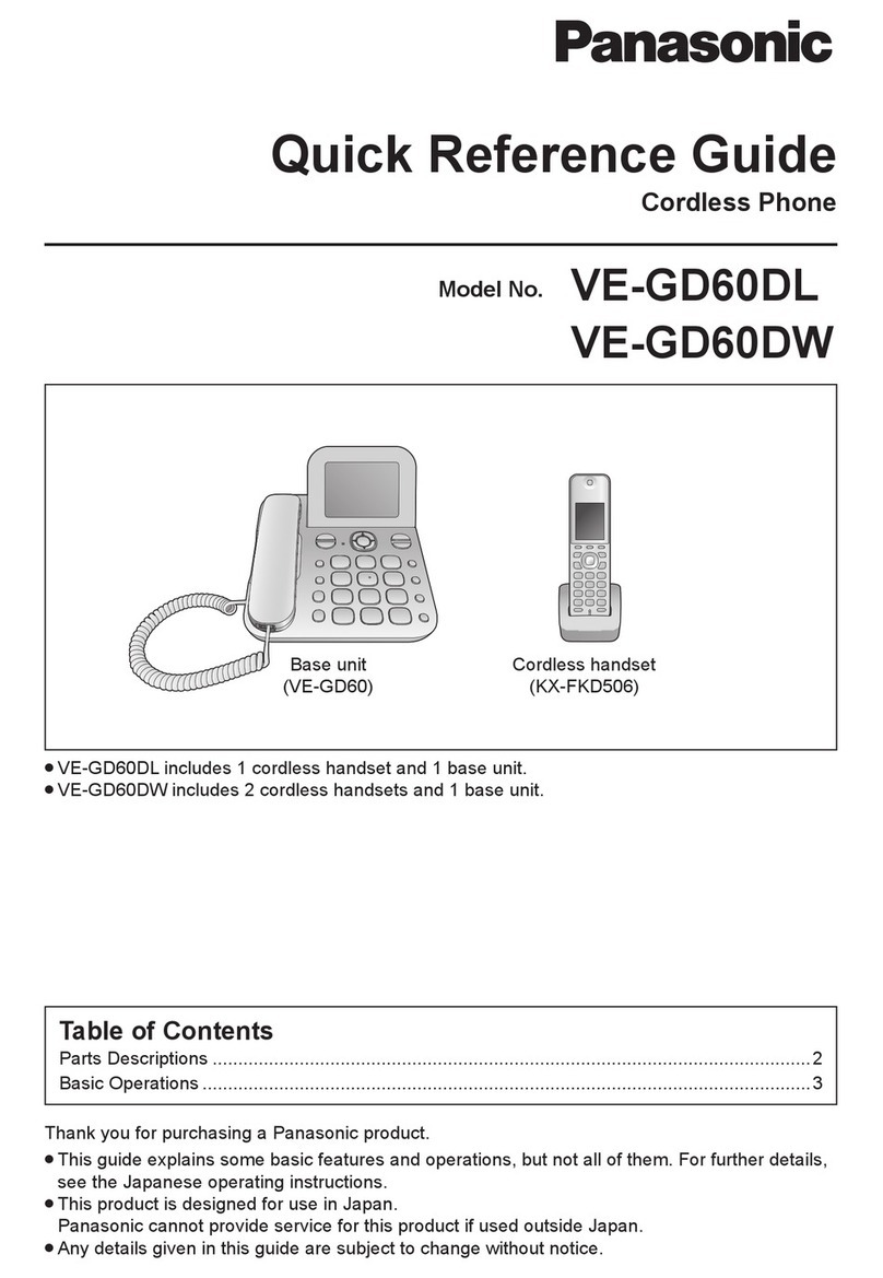 Panasonic VE-GD60DL User manual