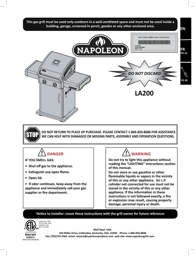 Napoleon LA200 User manual Napoleon LA200 User manual