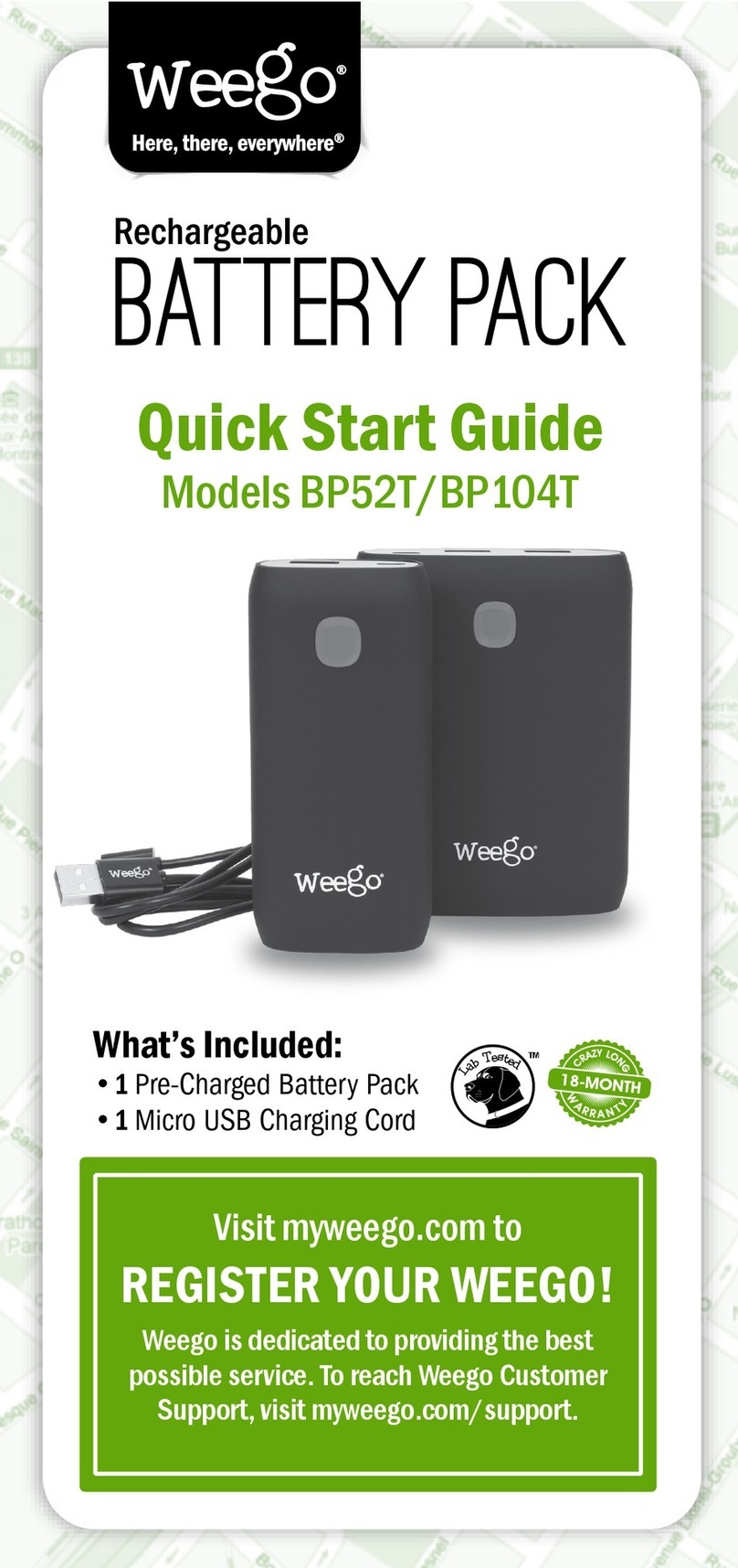 Weego BP52T User manual