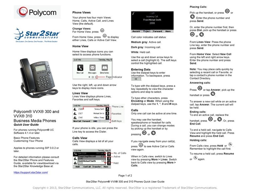 Polycom VVX 300 Instruction manual