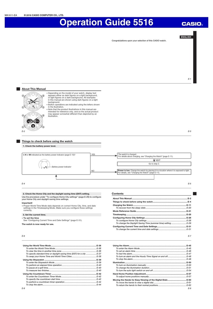 Casio 5516 User manual