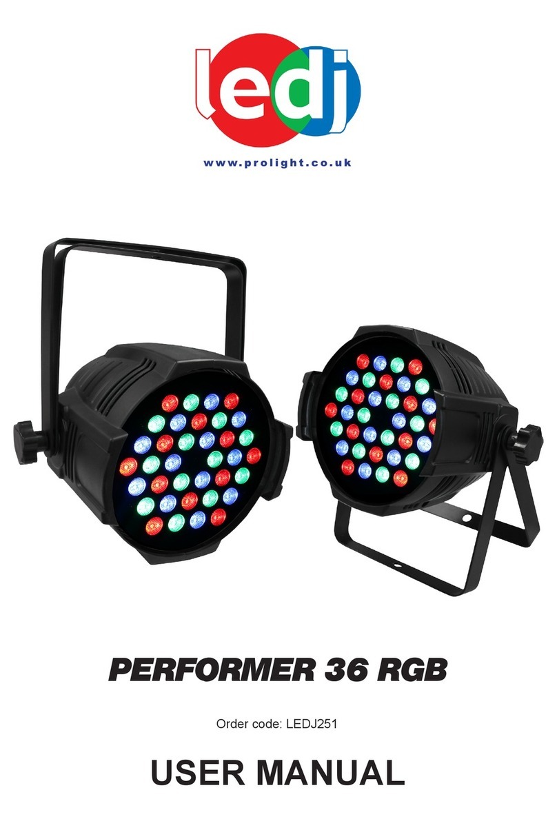 Ledj PERFORMER 36 RGB User manual Ledj PERFORMER 36 RGB User manual