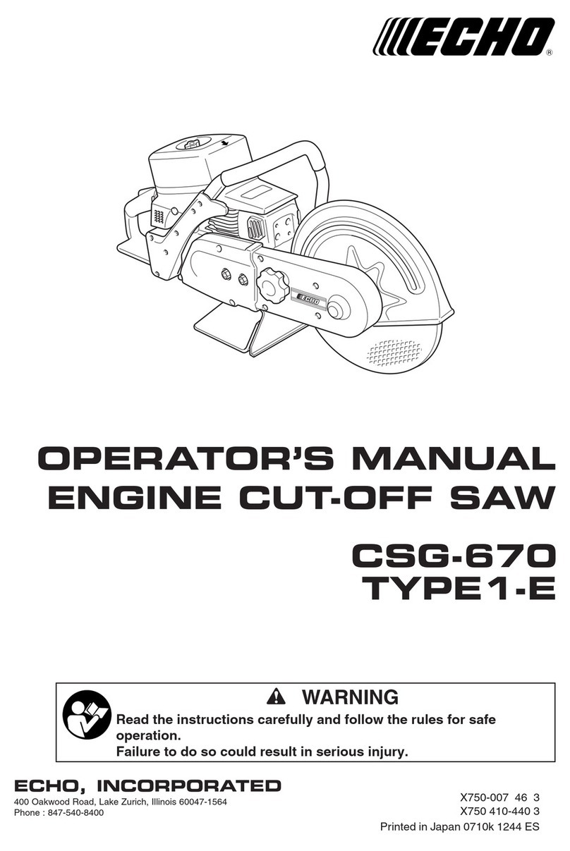 Echo TYPE1-E CSG-670 User manual
