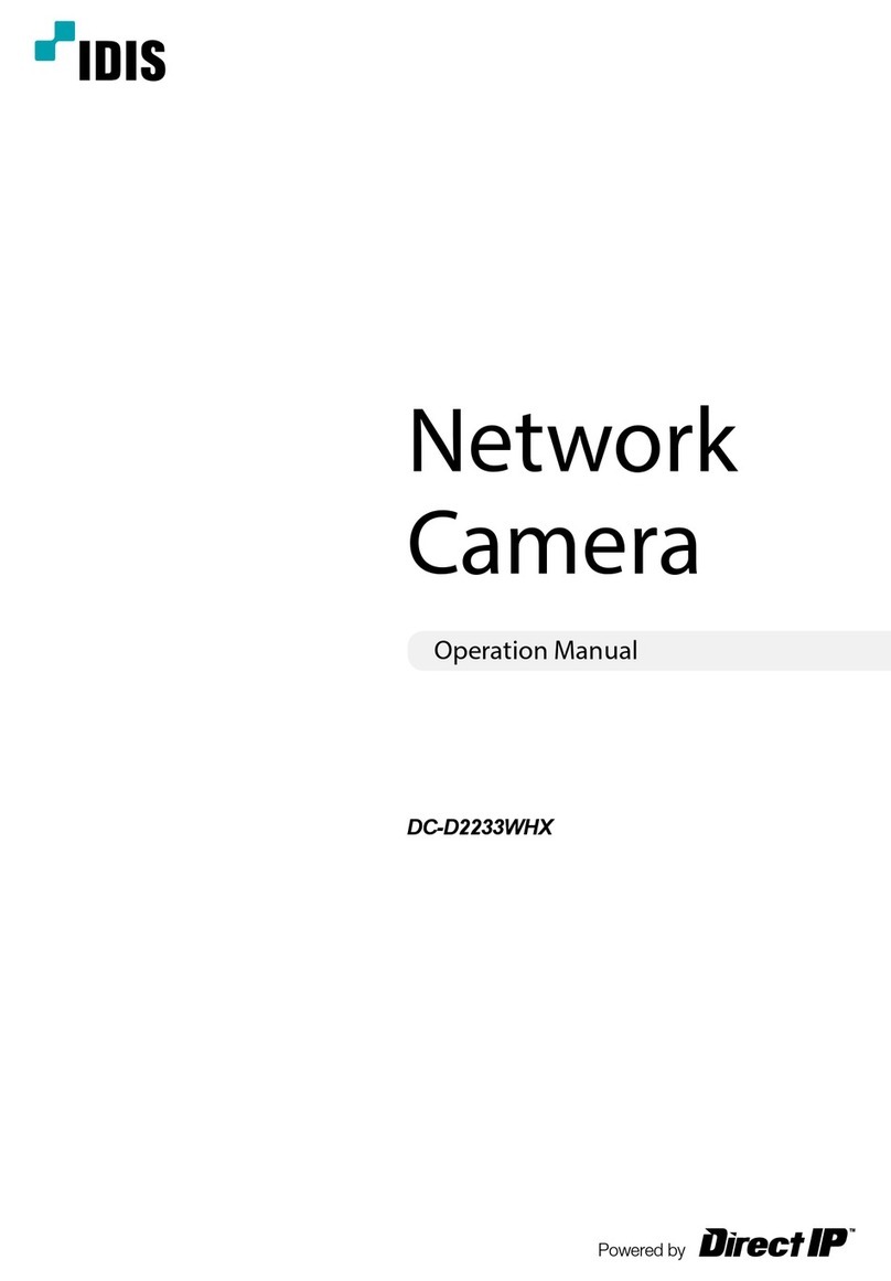 Idis DC-D2233WHX Operation manual
