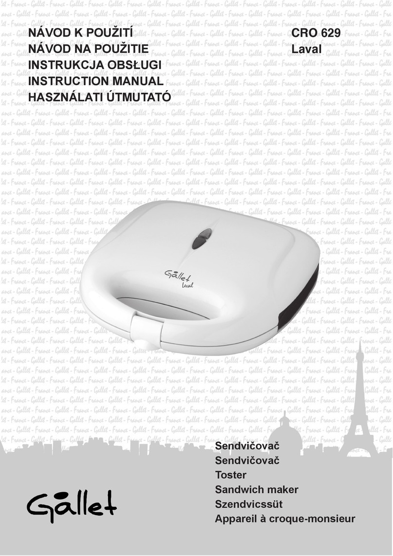 Gallet CRO 629 User manual