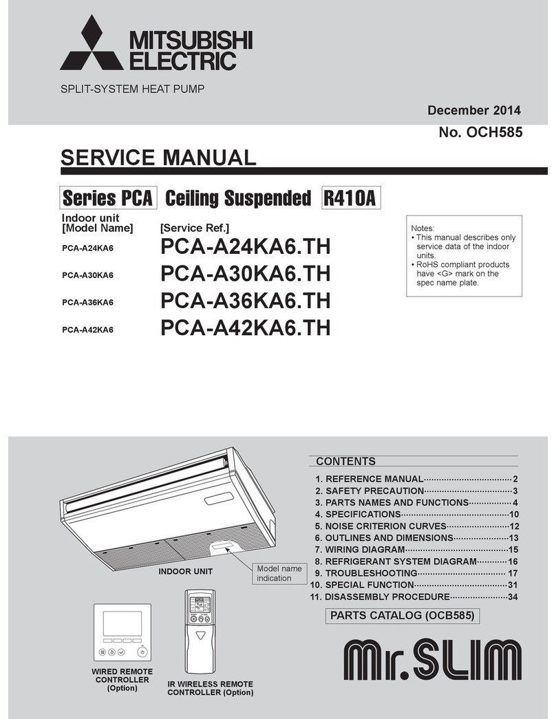 Mitsubishi Electric MR. SLIM PCA Series Service manual