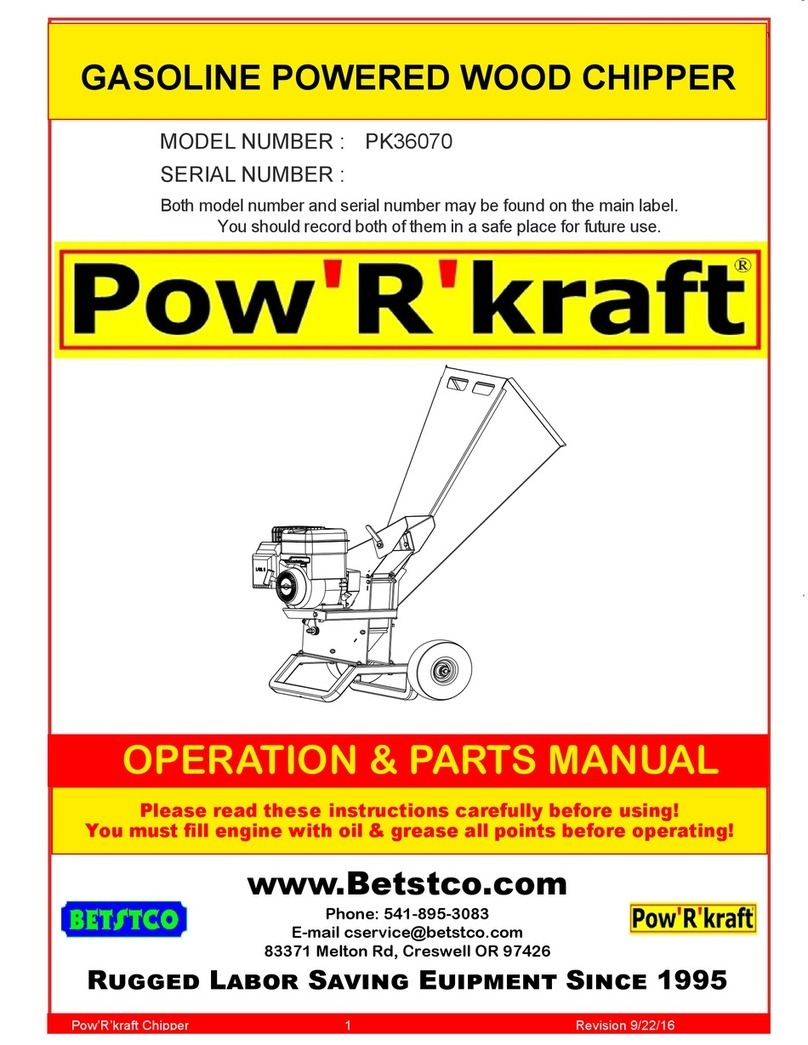 Powr-Kraft PK36070 Operations & parts manual