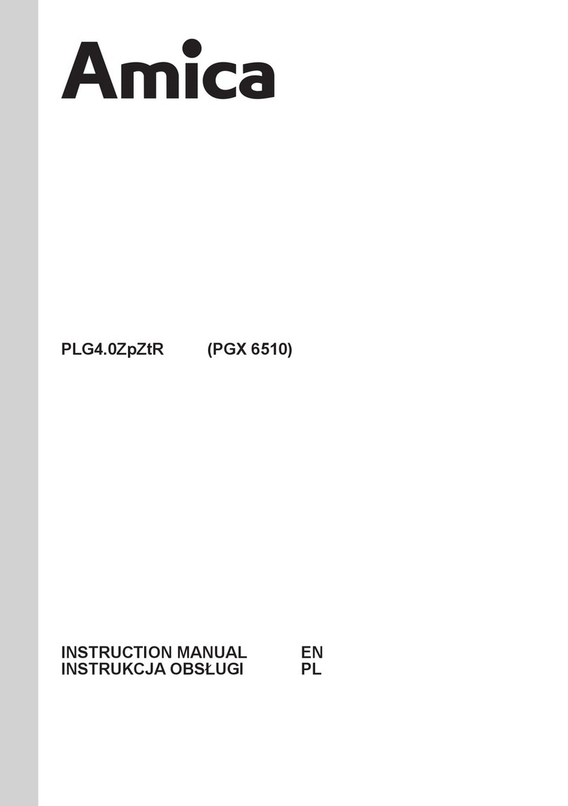 Amica PGX 6510 instruction manual