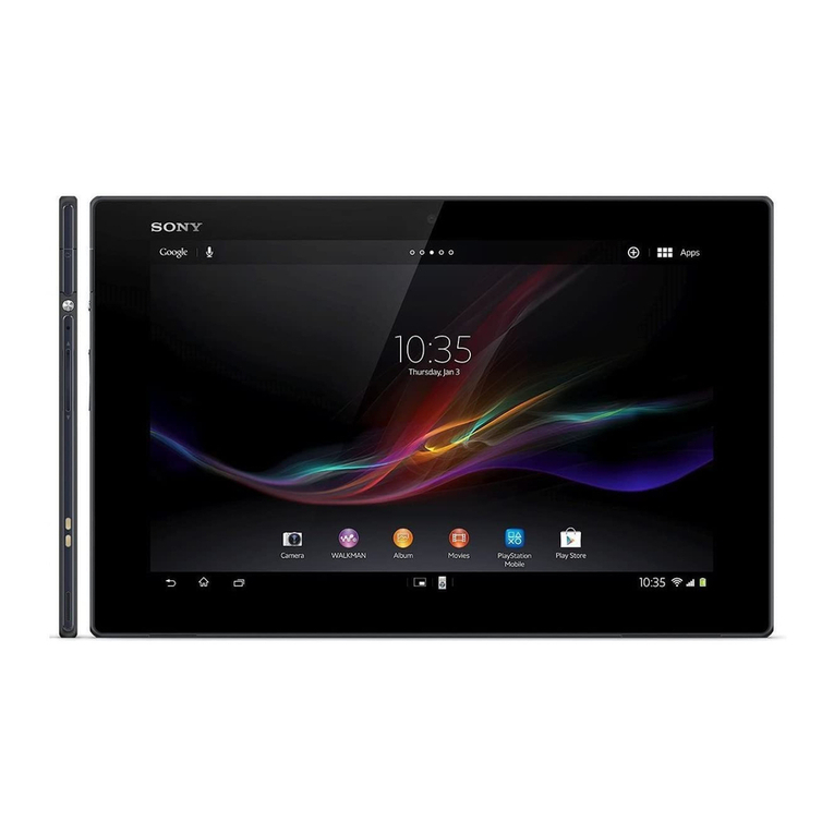 Sony Xperia Tablet Z SGP321 User manual