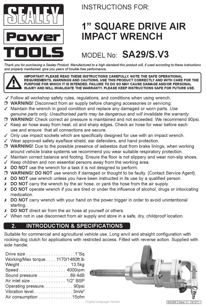 Sealey SA29/S.V3 instructions