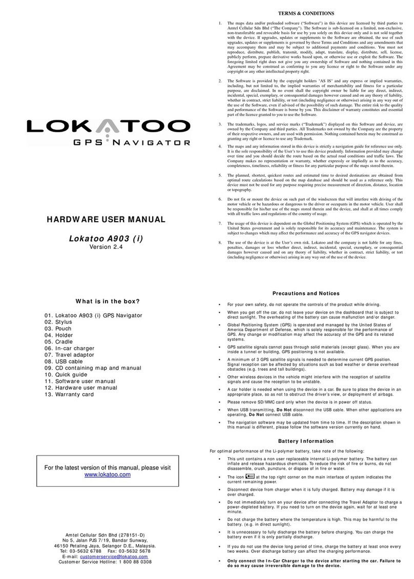 Lokatoo A903 Instructions for use