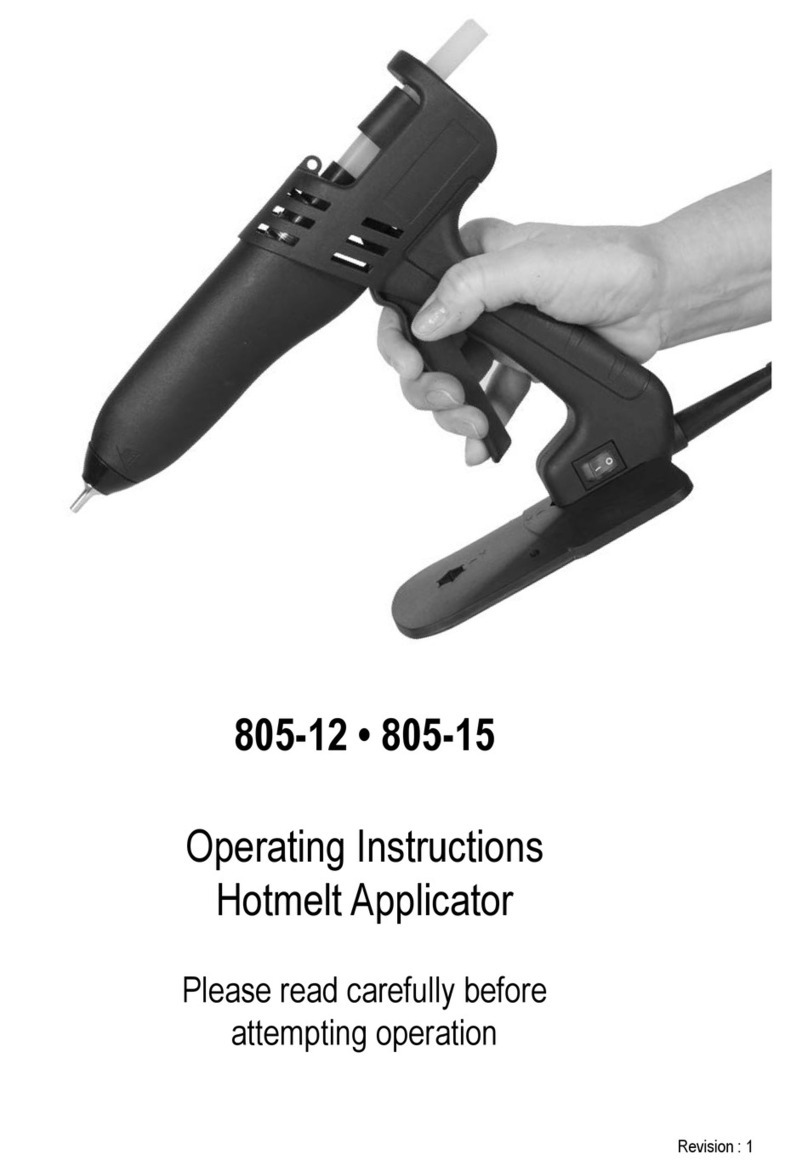 Power Adhesives 805-12 operating instructions