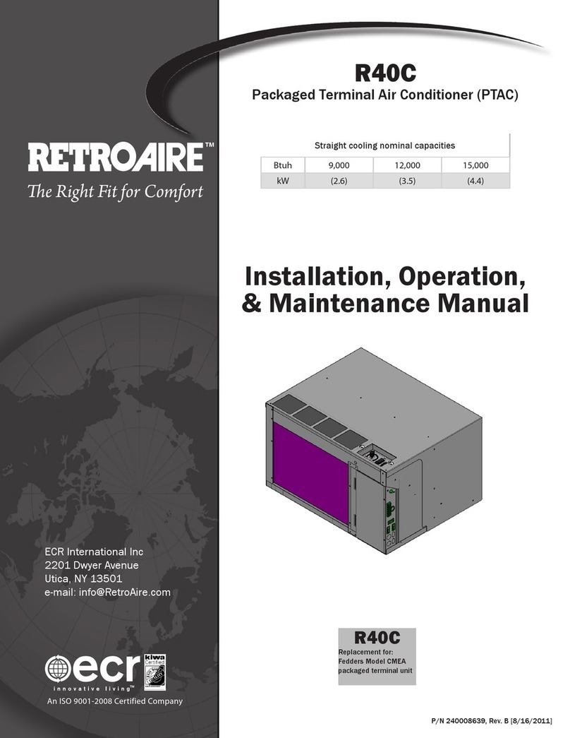 Retro Aire R40C Installation, operation & maintenance manual