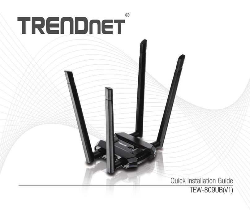 TRENDnet TEW-809UB(V1) User manual TRENDnet TEW-809UB(V1) User manual