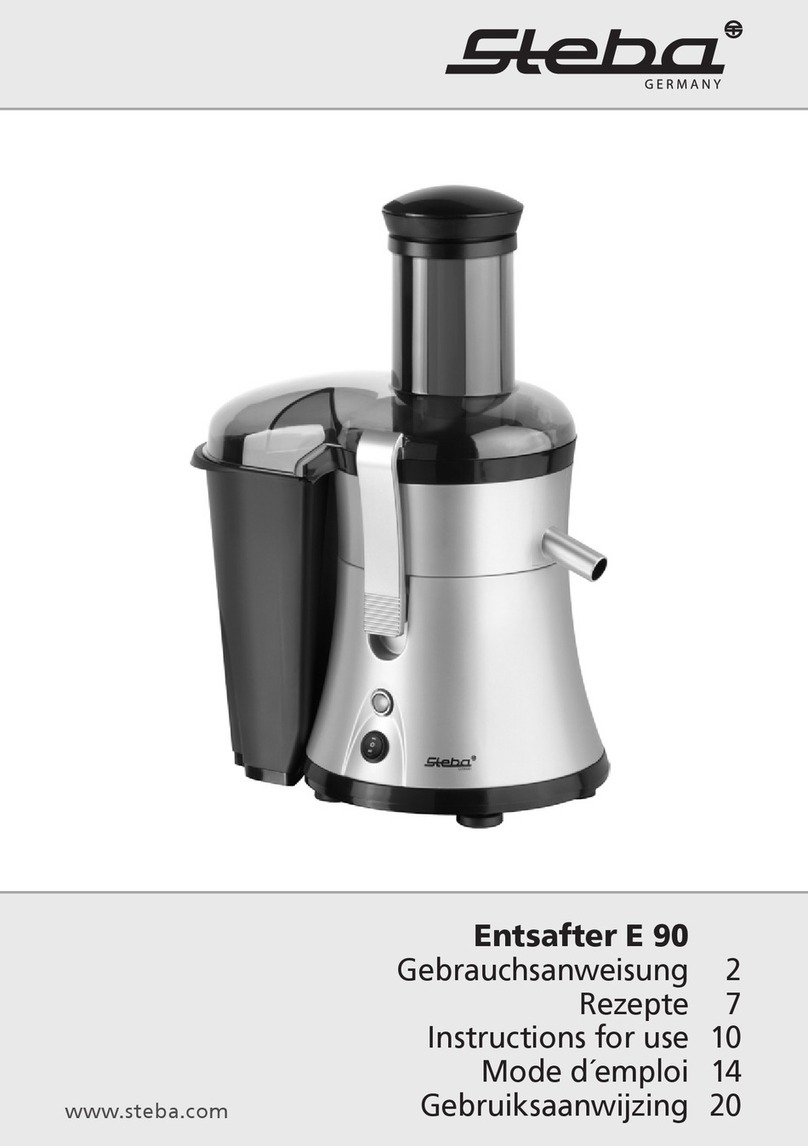 Steba E 90 User manual