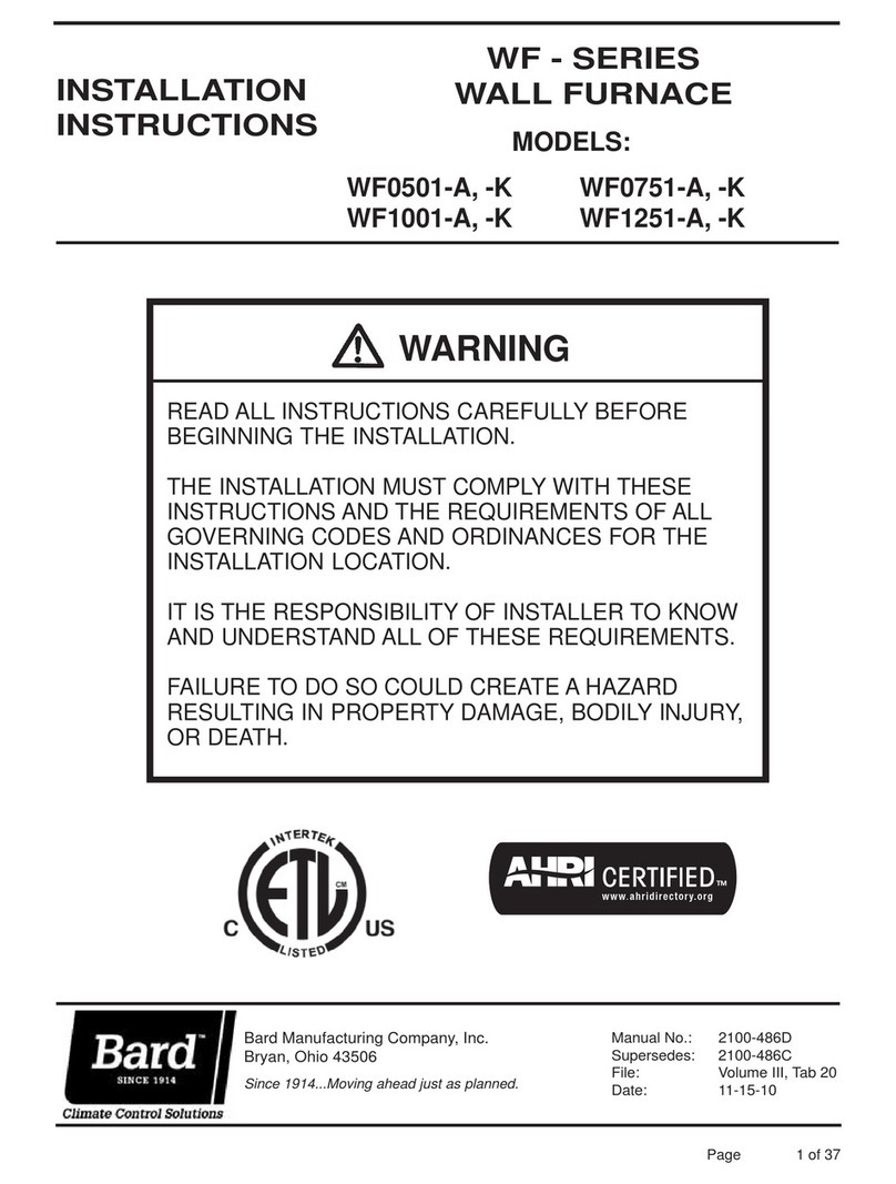 Bard WF0501-A installation instructions