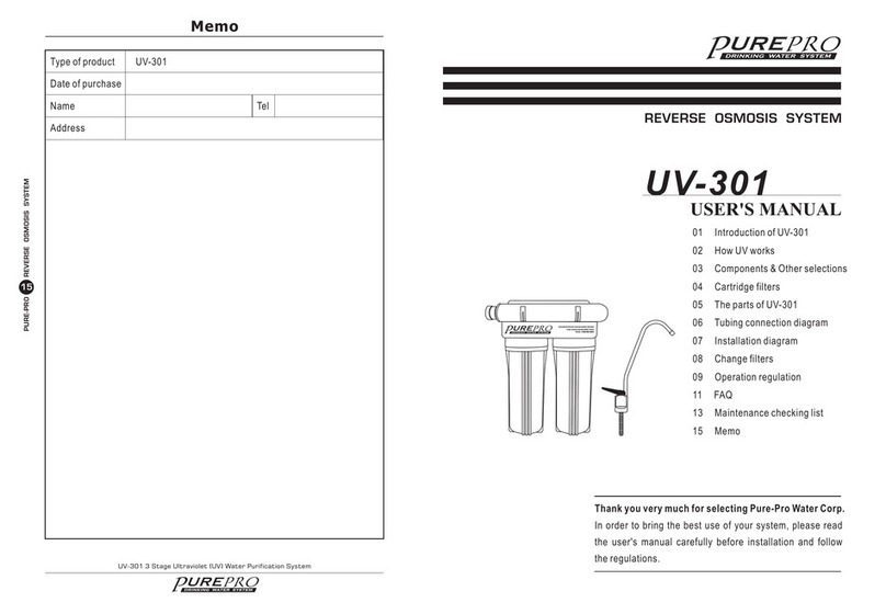 Pure-Pro UV-301 user manual