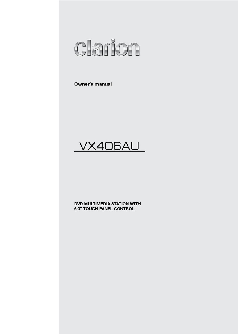 Clarion vx406au User manual