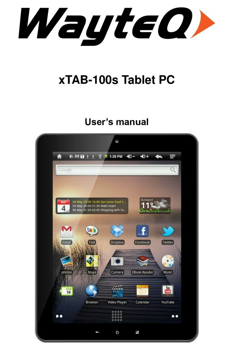 WayteQ xTAB-100s user manual