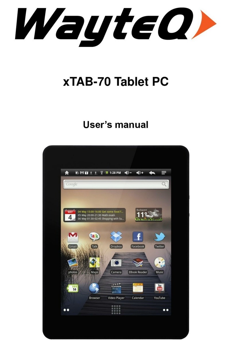 WayteQ xTAB-70 user manual