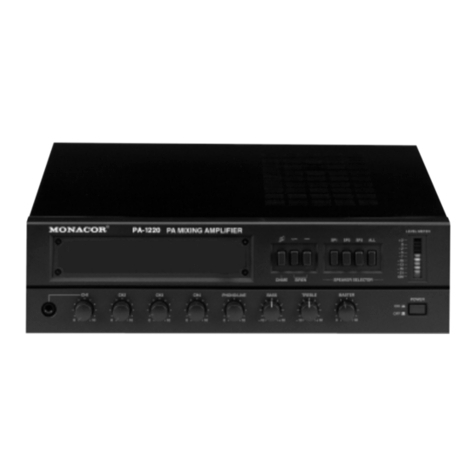 Monacor PA-1220 instruction manual