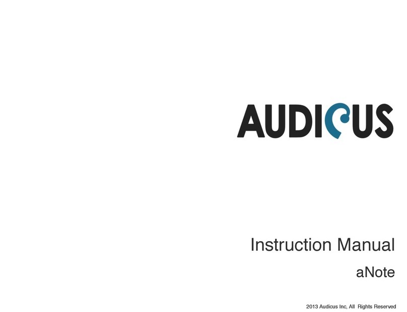 Audicus aNote User manual Audicus aNote User manual