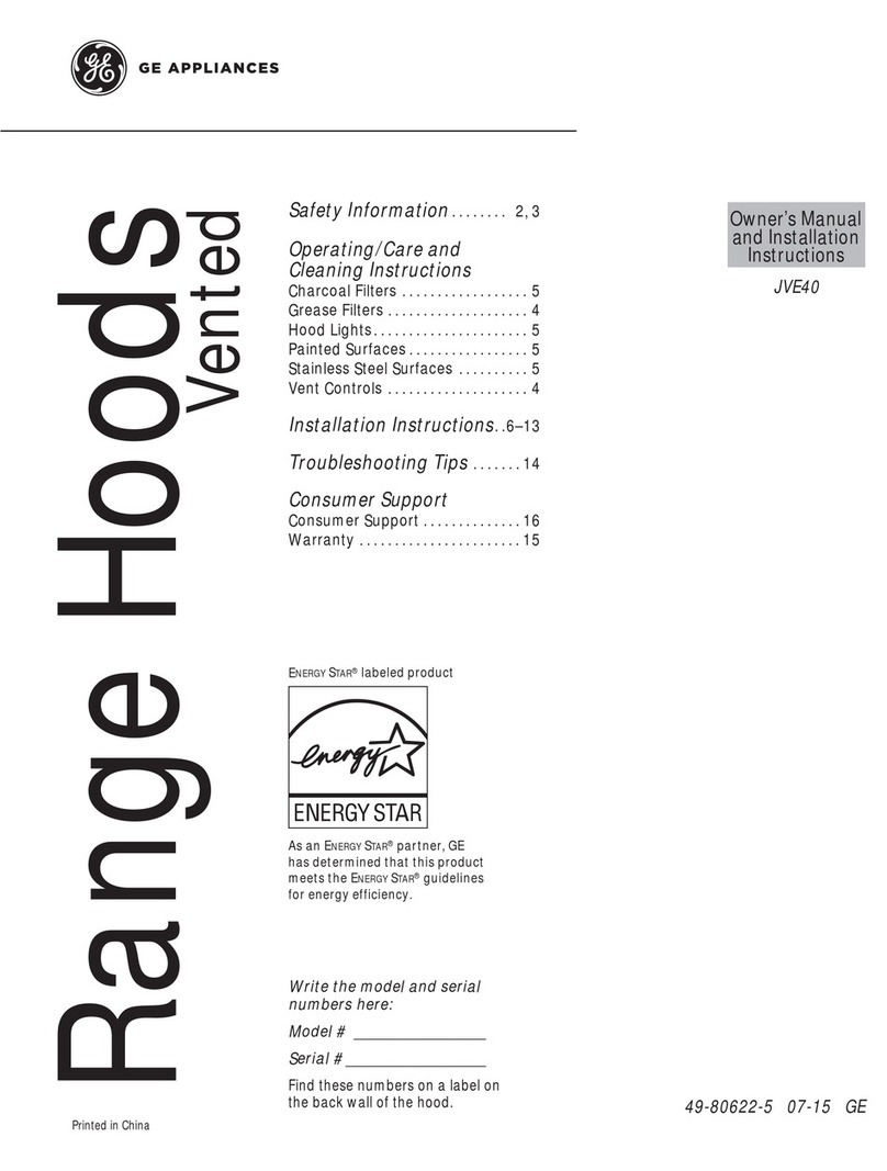 GEAppliances JVE40 Owner's manual and installation instructions